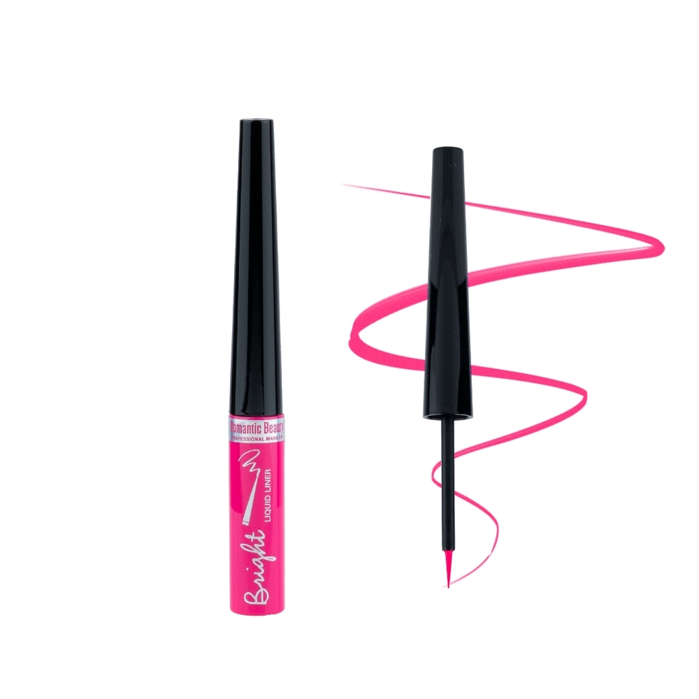Romantic beauty pink eyeliner.